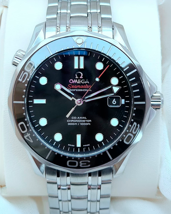 2018 Omega Seamaster Diver 300M 41MM Black Dial Steel Bracelet (212.30.41.20.01.003)