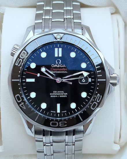 2018 Omega Seamaster Diver 300M 41MM Black Dial Steel Bracelet (212.30.41.20.01.003)