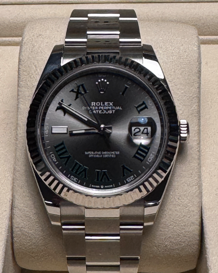 2025 Rolex Datejust "Wimbledon" 41MM Slate Dial Oyster Bracelet (126334)