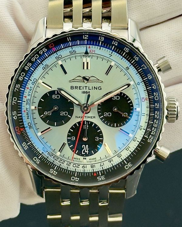 2026 Breitling Navitimer 43MM Blue Dial Steel Bracelet (AB0138241C1A1)