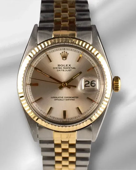 Rolex Datejust 36MM Silver Dial Two-Tone Jubilee Bracelet (1601/3)