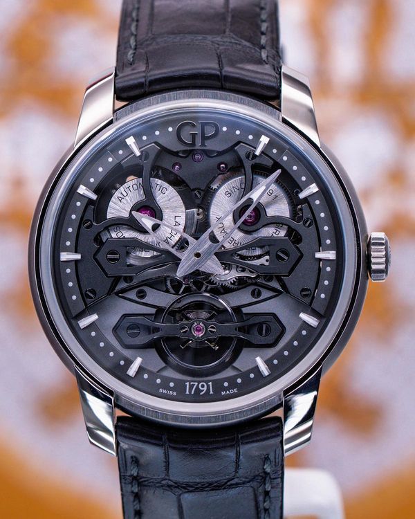 2026 Girard‑Perregaux Bridges Neo Bridges 45MM Skeleton Dial Leather Strap (84000-21-001-BB6A)