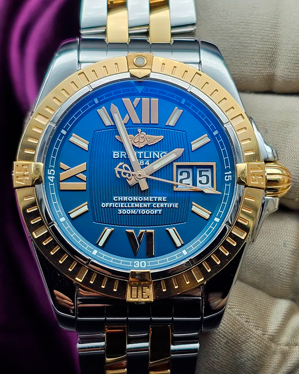 2008 Breitling Cockpit 41MM Blue Dial Two-Tone Bracelet (C4935012/C764)
