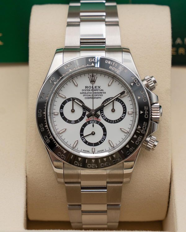 2026 Rolex Cosmograph Daytona "Panda" 40MM White Dial Oyster Bracelet (126500LN)