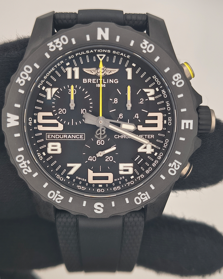 2026 Breitling Endurance Pro 44MM Quartz Black Dial Rubber Strap (X82310E51B1S2)