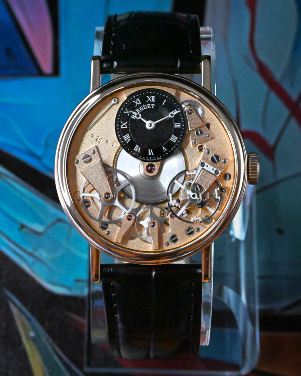 2016 Breguet Tradition 37MM Skeleton Dial Leather Strap (7027BR/R9/9V6)