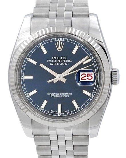2016 Rolex Datejust 36MM Blue Dial Super Jubilee Bracelet (116234)