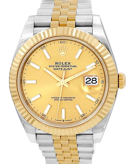 2025 Rolex Datejust 41MM Champagne Dial Two-Tone Jubilee Bracelet (126333)