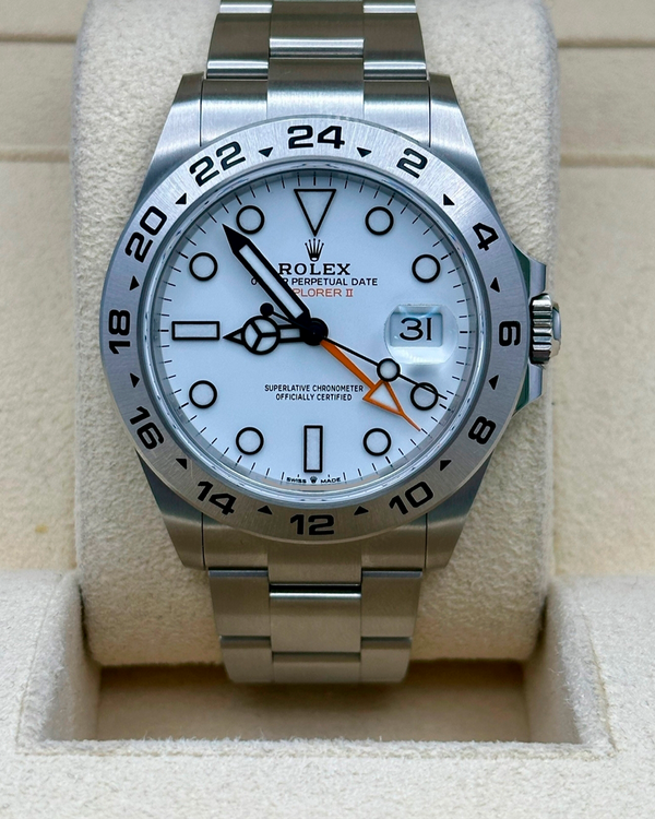 2023 Rolex Explorer II "Polar" 42MM White Dial Oyster Bracelet (226570)