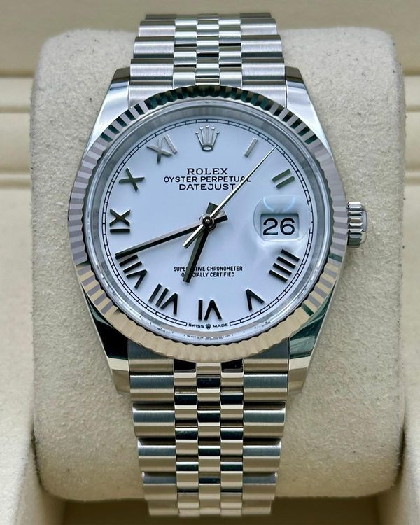 2026 Rolex Datejust 36MM White Dial Jubilee Bracelet (126234)