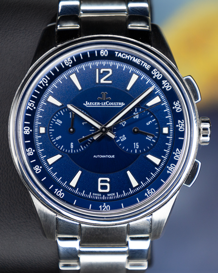 No Reserve - 2022 Jaeger-LeCoultre Polaris Chronograph 42MM Blue Dial Steel Bracelet (Q9028180)