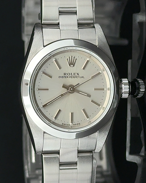 2005 Rolex Oyster Perpetual Lady 26MM White Dial Oyster Bracelet (76080)