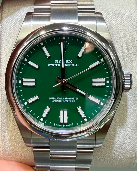 2026 Rolex Oyster Perpetual 41MM Green Dial Oyster Bracelet (134300)