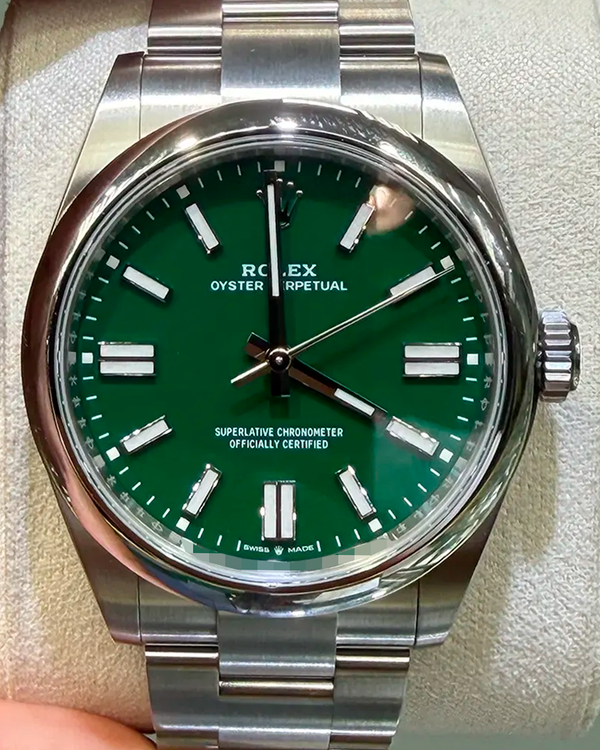 2026 Rolex Oyster Perpetual 41MM Green Dial Oyster Bracelet (134300)