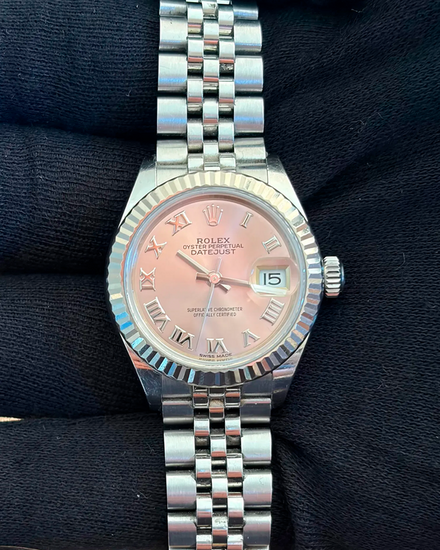 2019 Rolex Lady-Datejust 28MM Pink Dial Jubilee Bracelet (279174)