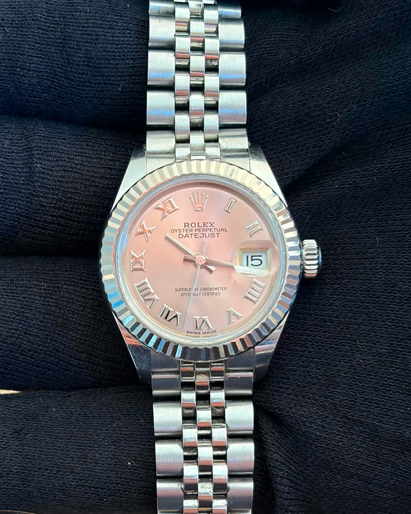 2019 Rolex Lady-Datejust 28MM Pink Dial Jubilee Bracelet (279174)