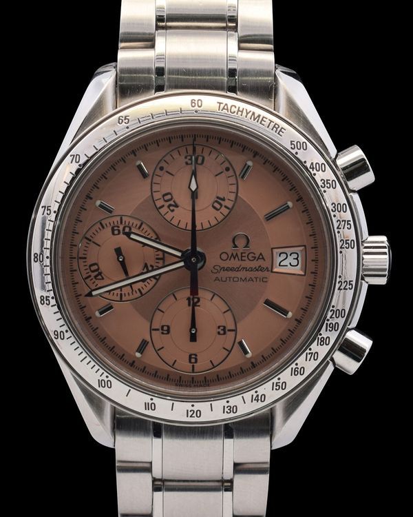 Omega Speedmaster Date 39MM Salmon Dial Steel Bracelet (3513.60.00)