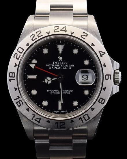 1999 Rolex Explorer II 40MM Black Dial Oyster Bracelet (16570)