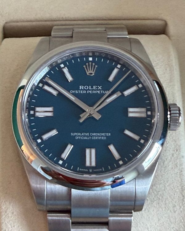 No Reserve - 2026 Rolex Oyster Perpetual 41MM Blue Dial Oyster Bracelet (134300)