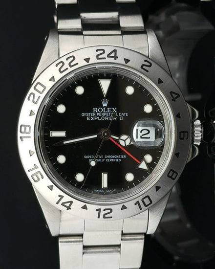 1995 Rolex Explorer II 40MM Black Dial Oyster Bracelet (16570)