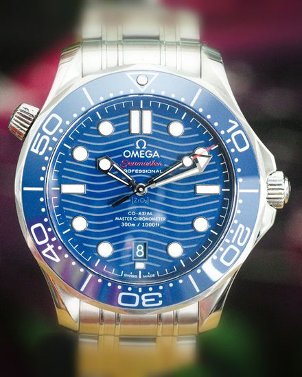 No Reserve - 2025 Omega Seamaster Diver 300M 42MM Blue Dial Steel Bracelet (210.30.42.20.03.001)