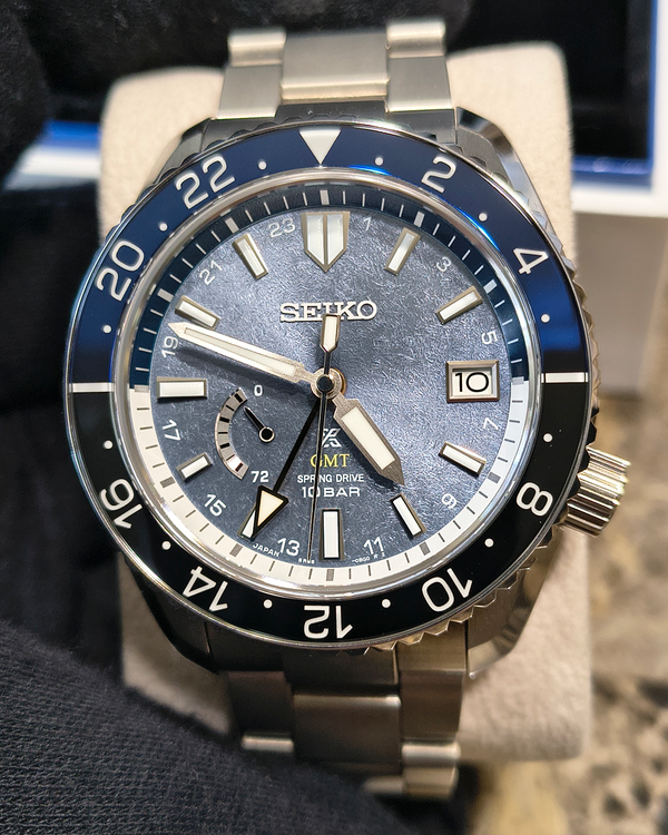 2026 Seiko Prospex GMT "U.S. LX" S. E. 44.8MM Blue Dial Titanium Bracelet (SNR055)