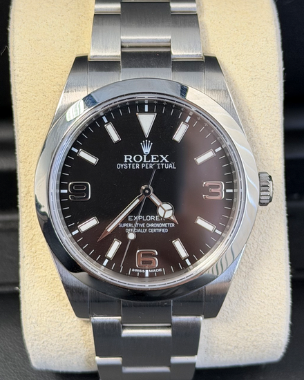 2015 Rolex Explorer 39MM Black Dial Oyster Bracelet (214270)