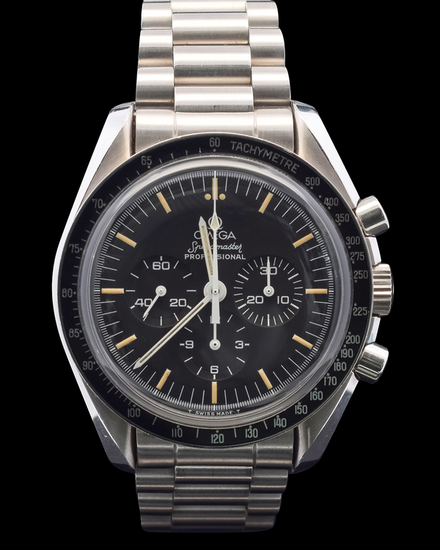 1989 Omega Speedmaster Professional Moonwatch "20th Anniversary of Apolo XI" L.E. 42MM Black Dial Steel Bracelet (3590.59)