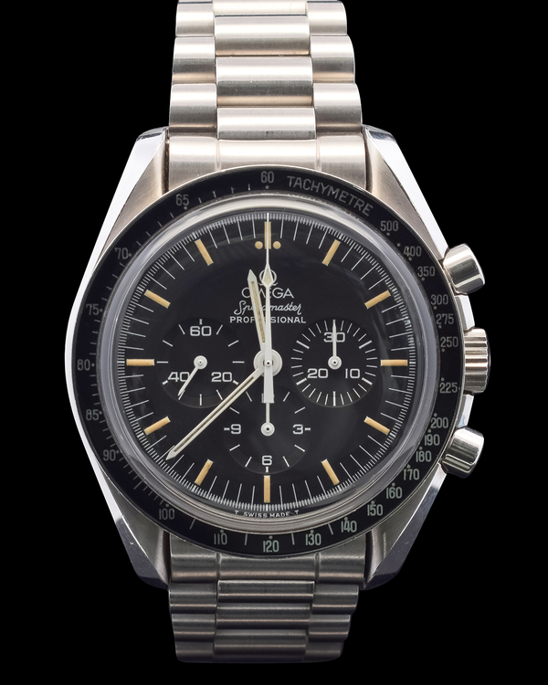 1989 Omega Speedmaster Professional Moonwatch "20th Anniversary of Apolo XI" L.E. Black Dial Steel Bracelet (3590.59)