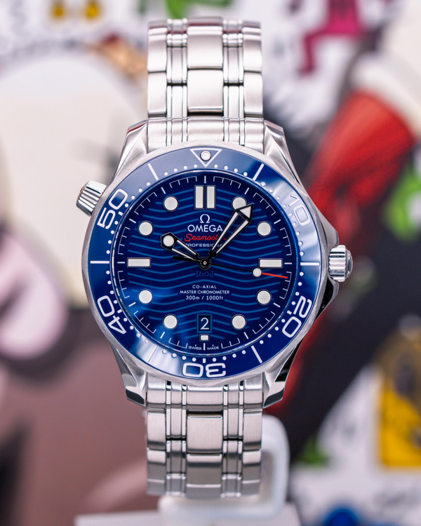 2020 Omega Seamaster Diver 300M 42MM Blue Dial Steel Bracelet (210.30.42.20.03.001)