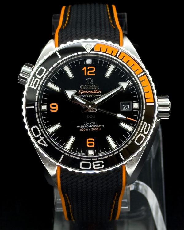 2025 Omega Seamaster Planet Ocean 600M 43.5MM Black Dial Rubber Strap (215.32.44.21.01.001)