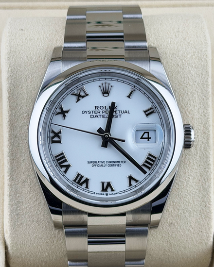 2026 Rolex Datejust 36MM White Dial Oyster Bracelet (126200)