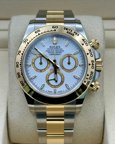 2026 Rolex Cosmograph Daytona 40MM White Dial Two-Tone Oyster Bracelet (126503)