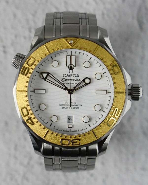 2024 Omega Seamaster Diver 300M "Paris 2024" S.E. 42MM White Dial Steel Bracelet (522.21.42.20.04.001)