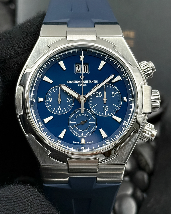 2015 Vacheron Constantin Overseas Chronograph 42MM Blue Dial Rubber Strap (49150/000A-9745)
