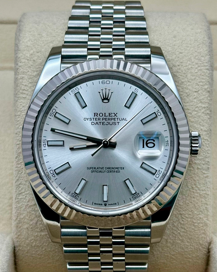 2026 Rolex Datejust 41MM Silver Dial Jubilee Bracelet (126334)