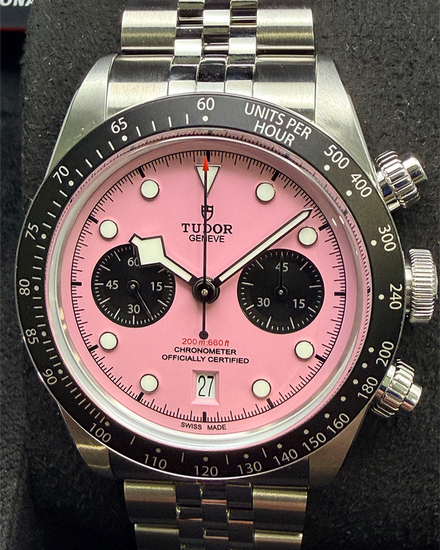 2026 Tudor Black Bay Chrono 41MM Pink Dial Steel Bracelet (79360N)