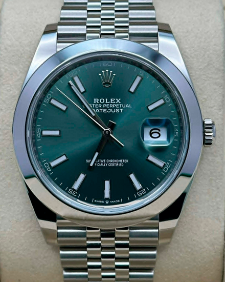 2026 Rolex Datejust 41MM Green Dial Jubilee Bracelet (126300)