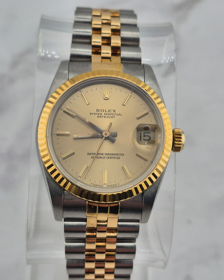 1987 Rolex Datejust 31MM Champagne Dial Two-Toned Jubilee Bracelet (68273)