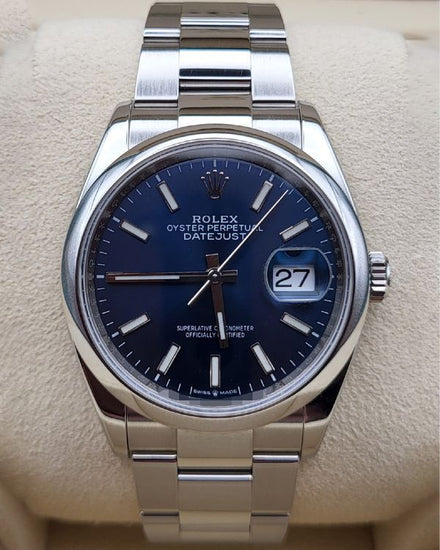 Rolex Datejust 36MM Blue Dial Oyster Bracelet (126200)