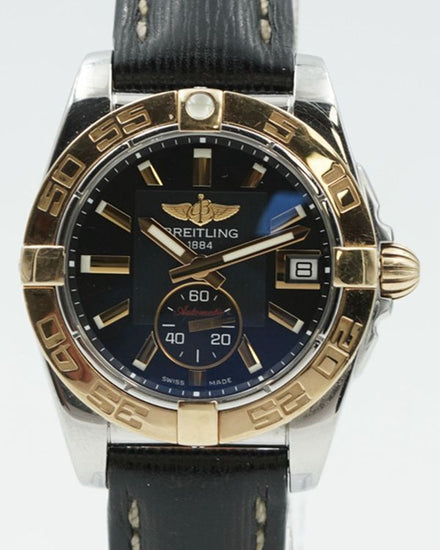 2014 Breitling Galactic 36MM Black Dial Leather Strap (C37330)