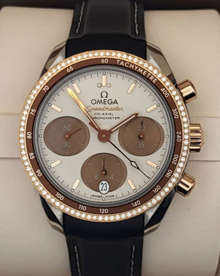 2021 Omega Speedmaster 38MM Brown Dial Rubber Strap (324.28.38.50.02.002)