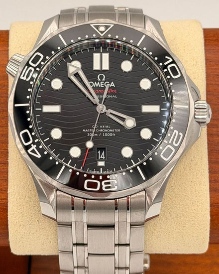 2025 Omega Seamaster Diver 300M 42MM Black Dial Steel Bracelet (210.30.42.20.01.001)