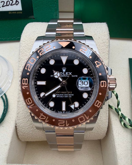 2026 Rolex GMT-Master II "Rootbeer" 40MM Black Dial Two-Tone Oyster Bracelet (126711CHNR)