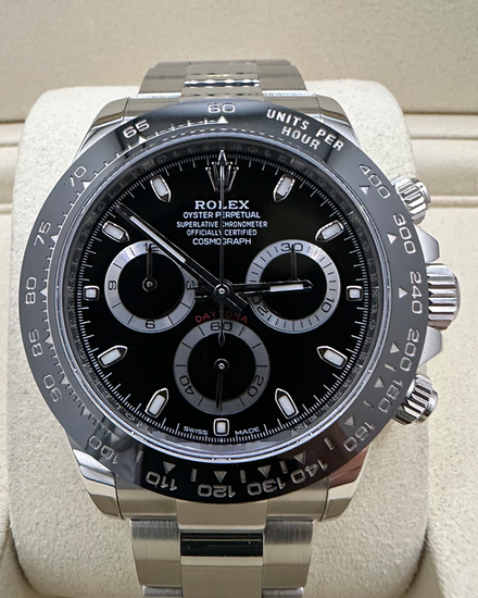 2020 Rolex Cosmograph Daytona 40MM Black Dial Oyster Bracelet (116500LN)