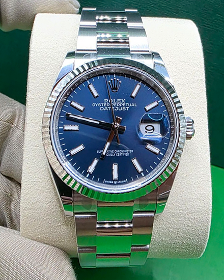 2026 Rolex Datejust 36MM Blue Dial Oyster Bracelet (126234)