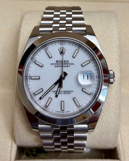 2022 Rolex Datejust 41MM White Dial Jubilee Bracelet (126300)