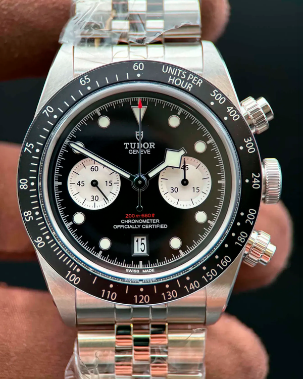 2026Tudor Black Bay Chrono "Reverse Panda" 41MM Black Dial Steel Bracelet (79360N)