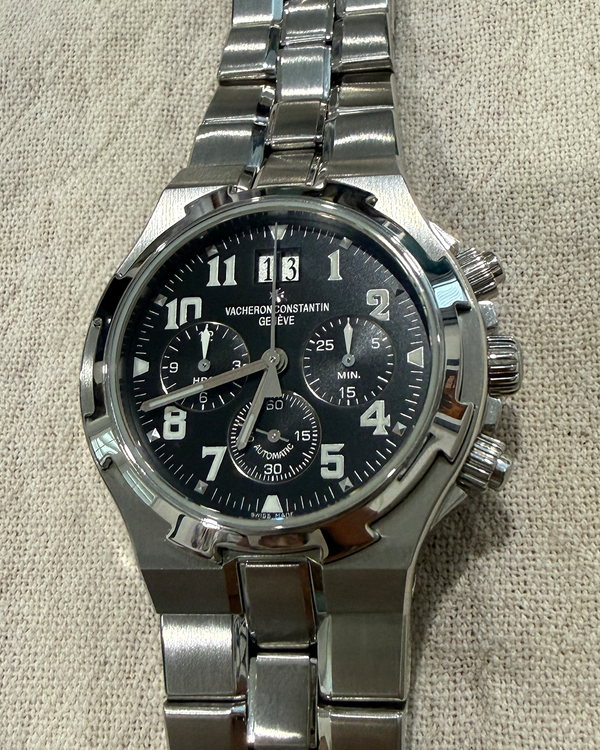 Vacheron Constantin Overseas Chronograph 40MM Black Dial Steel Bracelet (49140)