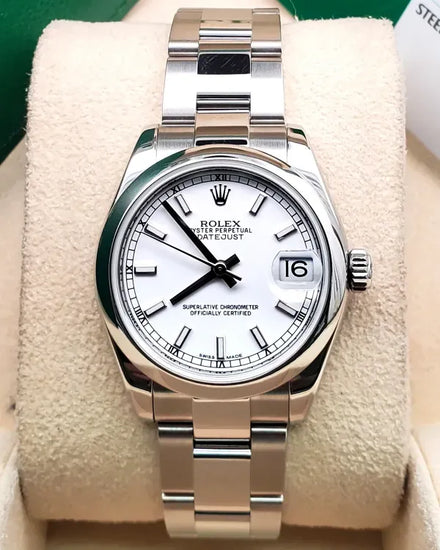 2017 Rolex Datejust 31MM White Dial Oyster Bracelet (178240)